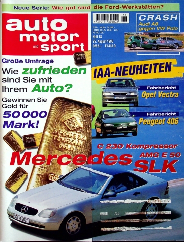 Deckblatt Auto Motor und Sport (18/1995)